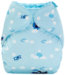 Bumberry Adjustable Reusable Cloth Diaper Cover Without Inserts Helicopter