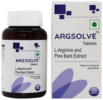 Argsolve L-Arginine and Pine Bark Extract | Improves Blood Flow | Tablet