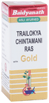 Baidyanath (Jhansi) Trailokya Chintamani Ras with Gold