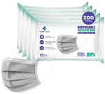 Care View 3 Ply Surgical Disposable Protective Mask (10 Each) Grey