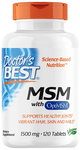 Doctor's Best MSM with OptiMSM 1500mg Tablet | For Healthy Hair, Skin, Joints & Nails