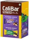 CaliBar Protein Crispy Bar (65gm Each) 3 Almond Choco & 3 Banana Binge