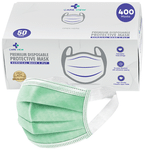 Care View 3 Ply Premium Disposable Protective Surgical Face Mask with Ear Loops Green