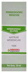 Bakson's Homoeopathy Natrum Arsenicum Dilution 1000 CH