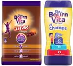Cadbury Bournvita Combo Pack of 5 Star Magic Chocolate Drink 750gm & Lil Champs Chocolate Drink 200gm
