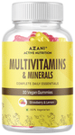Azani Active Nutrition Multivitamins & Minerals Vegan Gummies Strawberry and Lemon