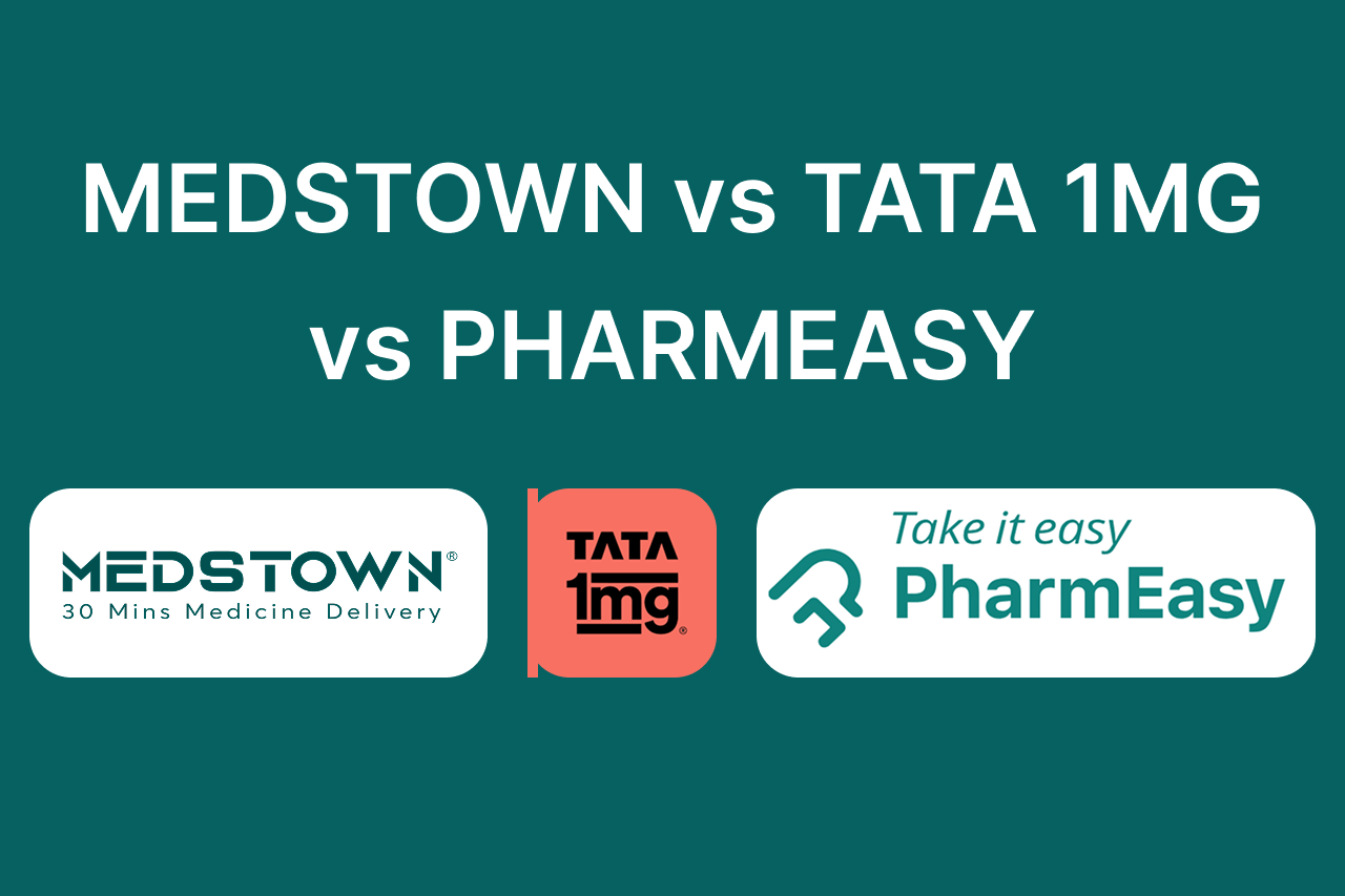 medstown vs tata 1mg vs pharmeasy