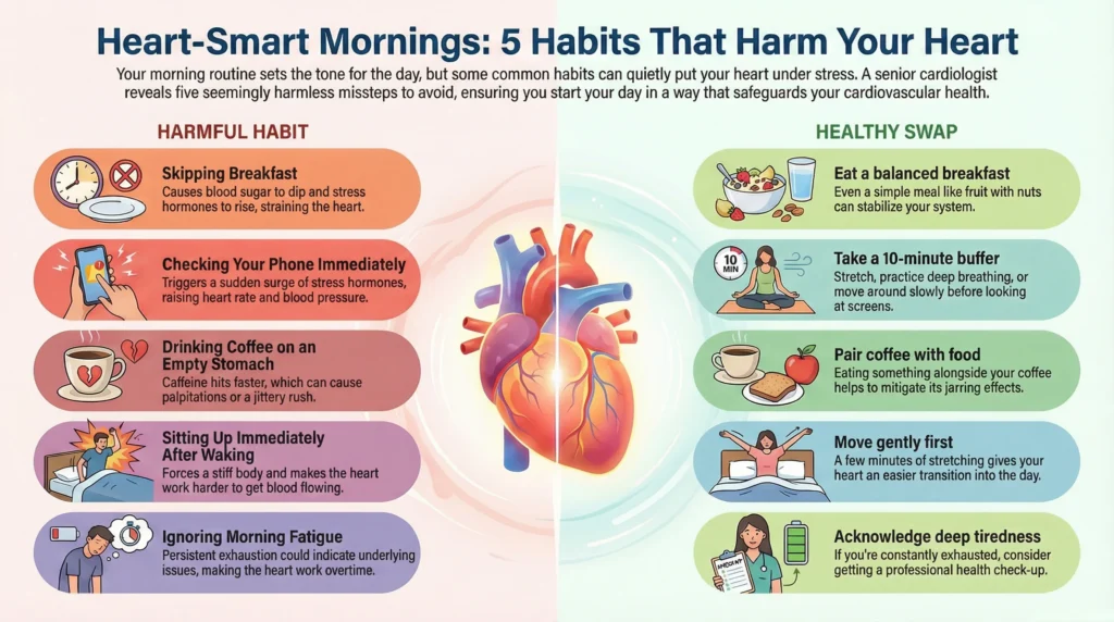 Heart smart mornings 5 habits that harm your heart